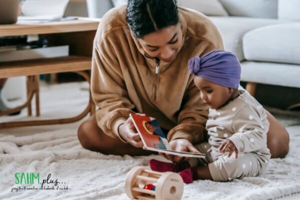 Woman with child wondering how to be a better mom